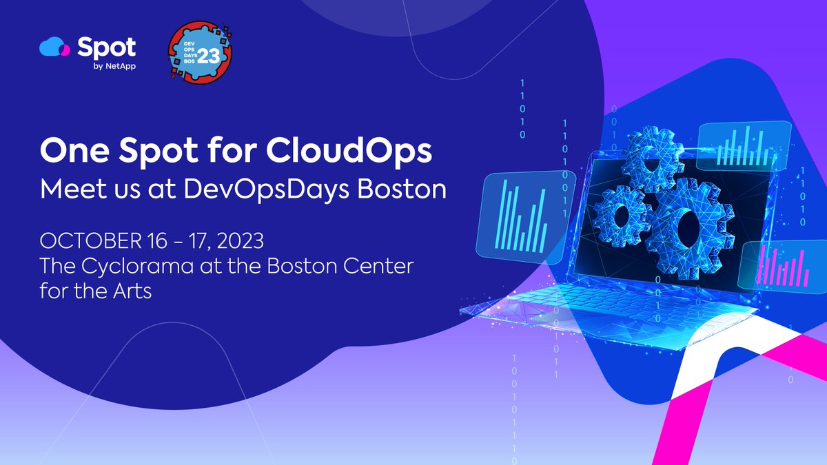 spot_flexera's tweet image. Starting next week, we’ll be at DevOpsDays Boston, October 16-17. Stop by our table to meet with our team, and discover how you can access long-term value with Spot’s CloudOps solutions. 

#onespotforcloudops #devopsdaysboston #spotbynetapp