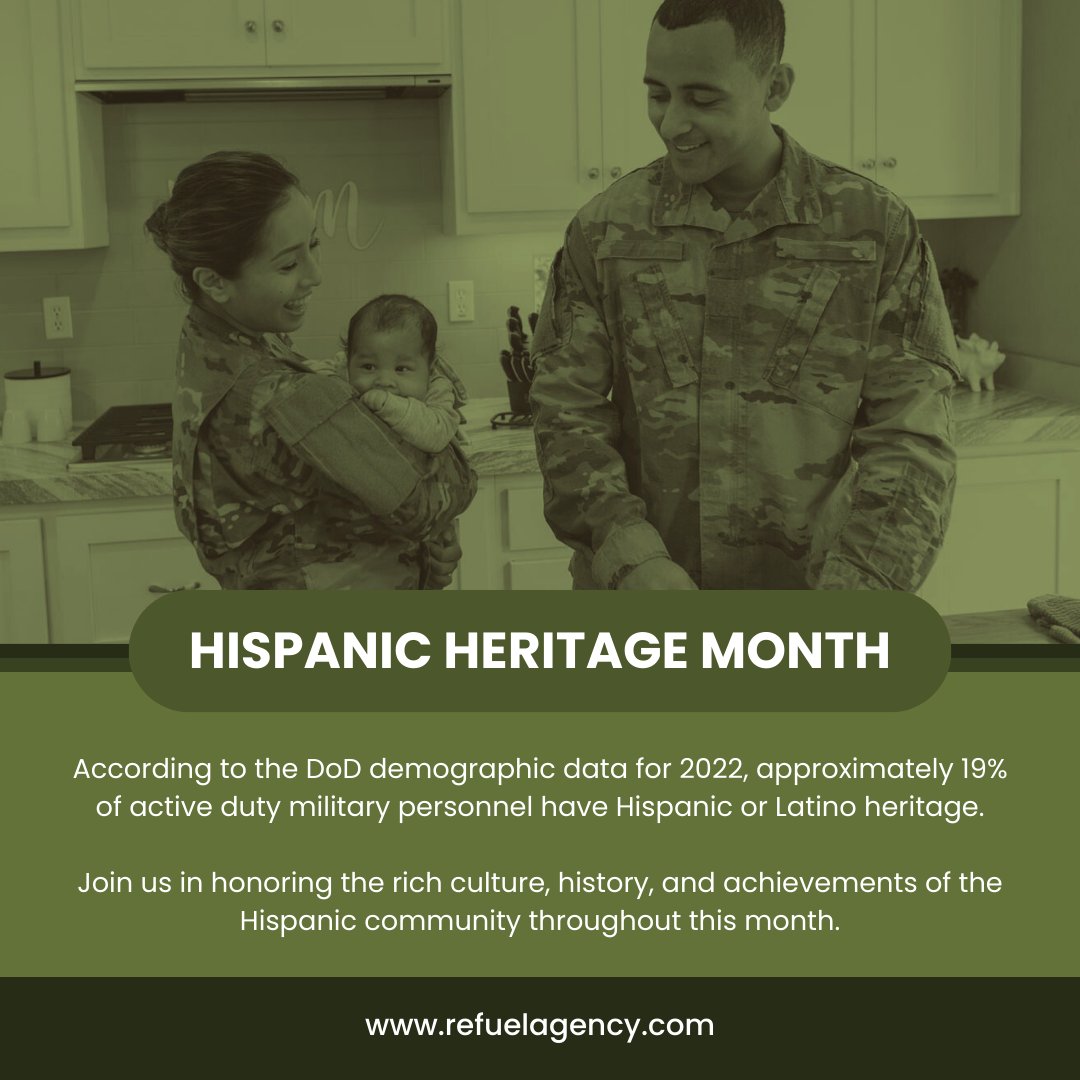 As we wind down Hispanic Heritage Month, let's take a moment to recognize the incredible contributions of Hispanic and Latino service members and employees in the military. 💪 #HispanicHeritageMonth #DiversityMatters #DoDCommunity #ProudToServe