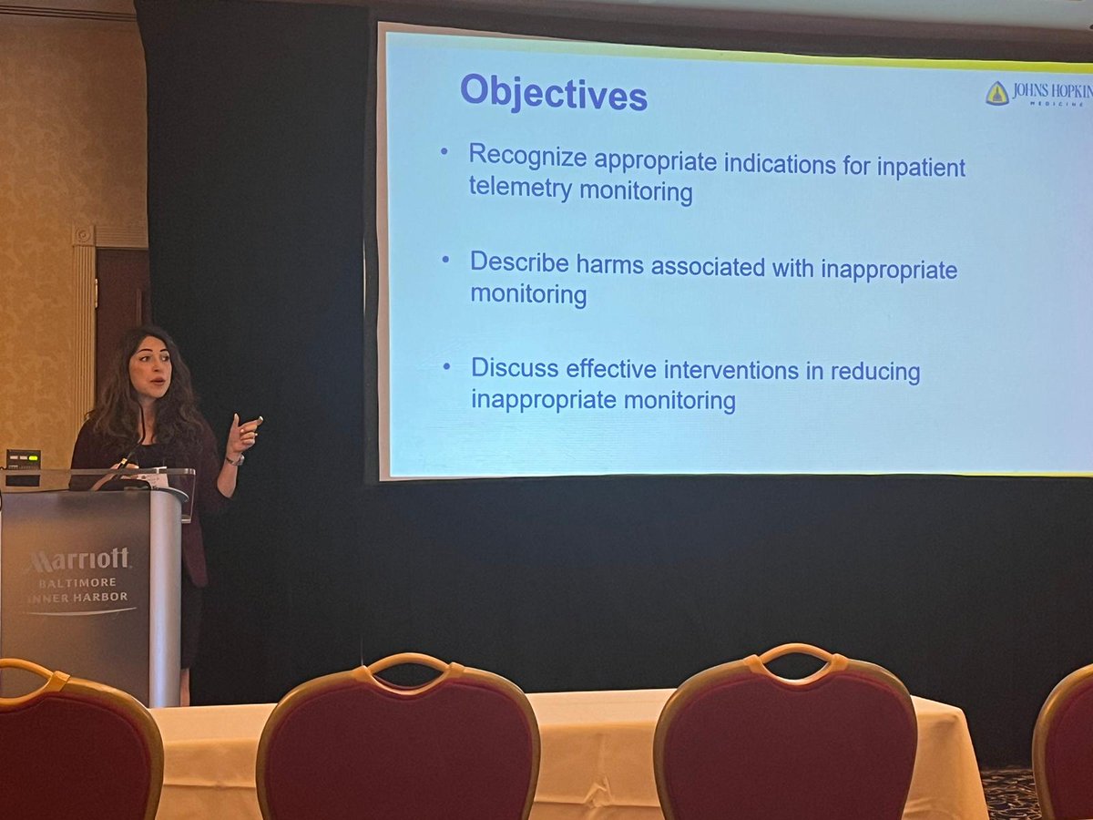 Pahwa's tweet photo. Thanks to the amazing @HopkinsHospMed for organizing and speaking @hvpaa conference on how to practice @SocietyHospMed wisely! @ANiranjanAzadi. Here we hear about how to improve lab ordering, telemetry ordering, bronchiolitis management, asymptomatic bacteriuria https://t.co/CuR9kM7MDG