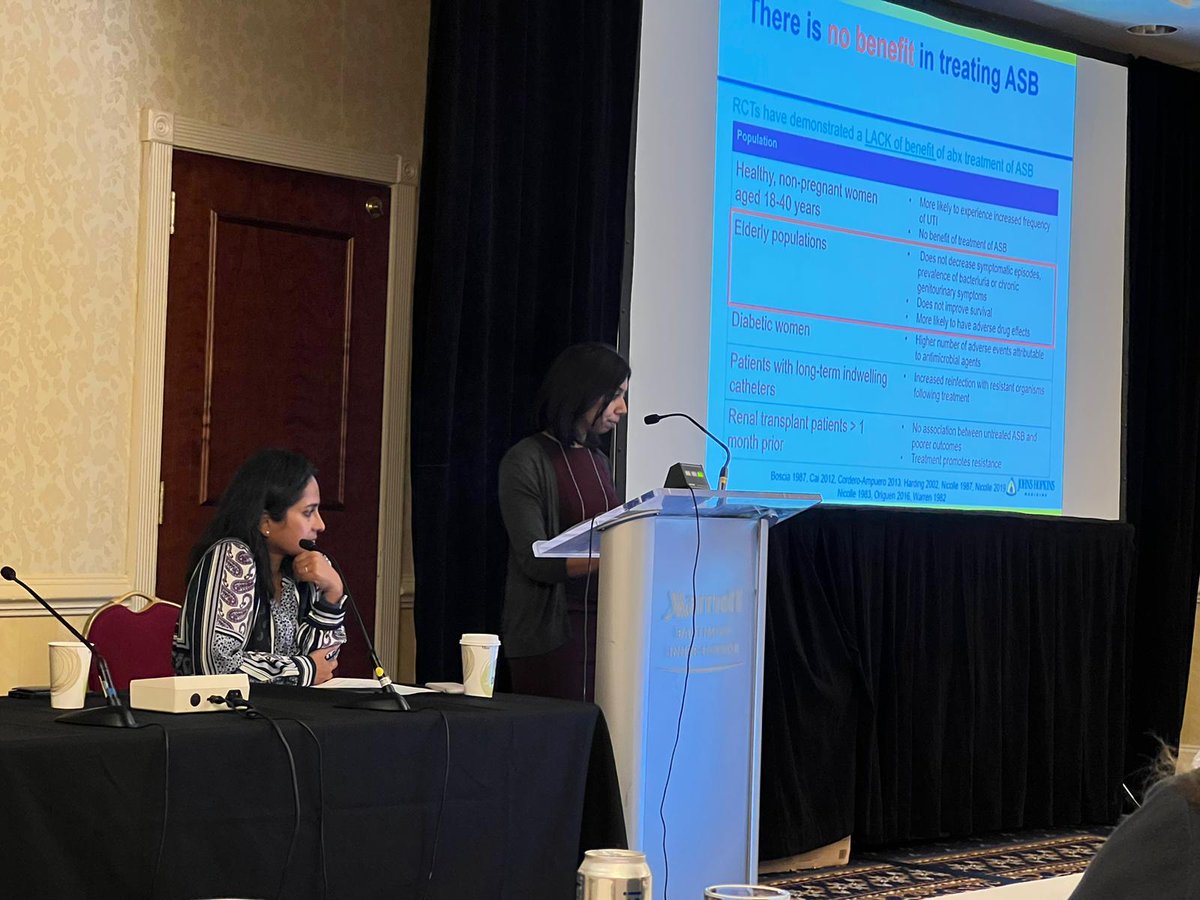 Pahwa's tweet photo. Thanks to the amazing @HopkinsHospMed for organizing and speaking @hvpaa conference on how to practice @SocietyHospMed wisely! @ANiranjanAzadi. Here we hear about how to improve lab ordering, telemetry ordering, bronchiolitis management, asymptomatic bacteriuria https://t.co/CuR9kM7MDG
