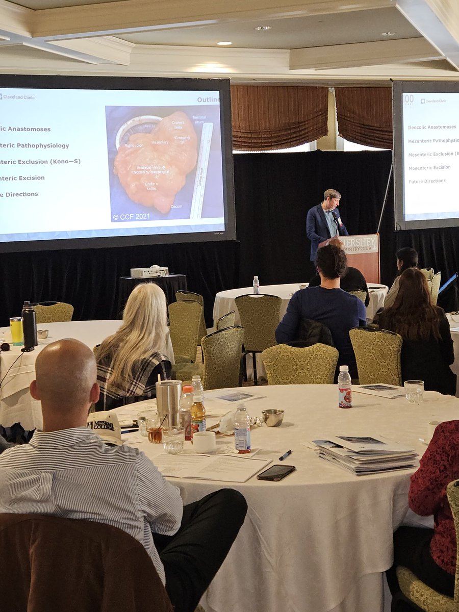 KofiClarkeMD's tweet photo. Afternoon session starts with IBD surgeon extraordinaire @HolubarStefan  from Cleveland Clinic https://t.co/uT9Snm8xtn