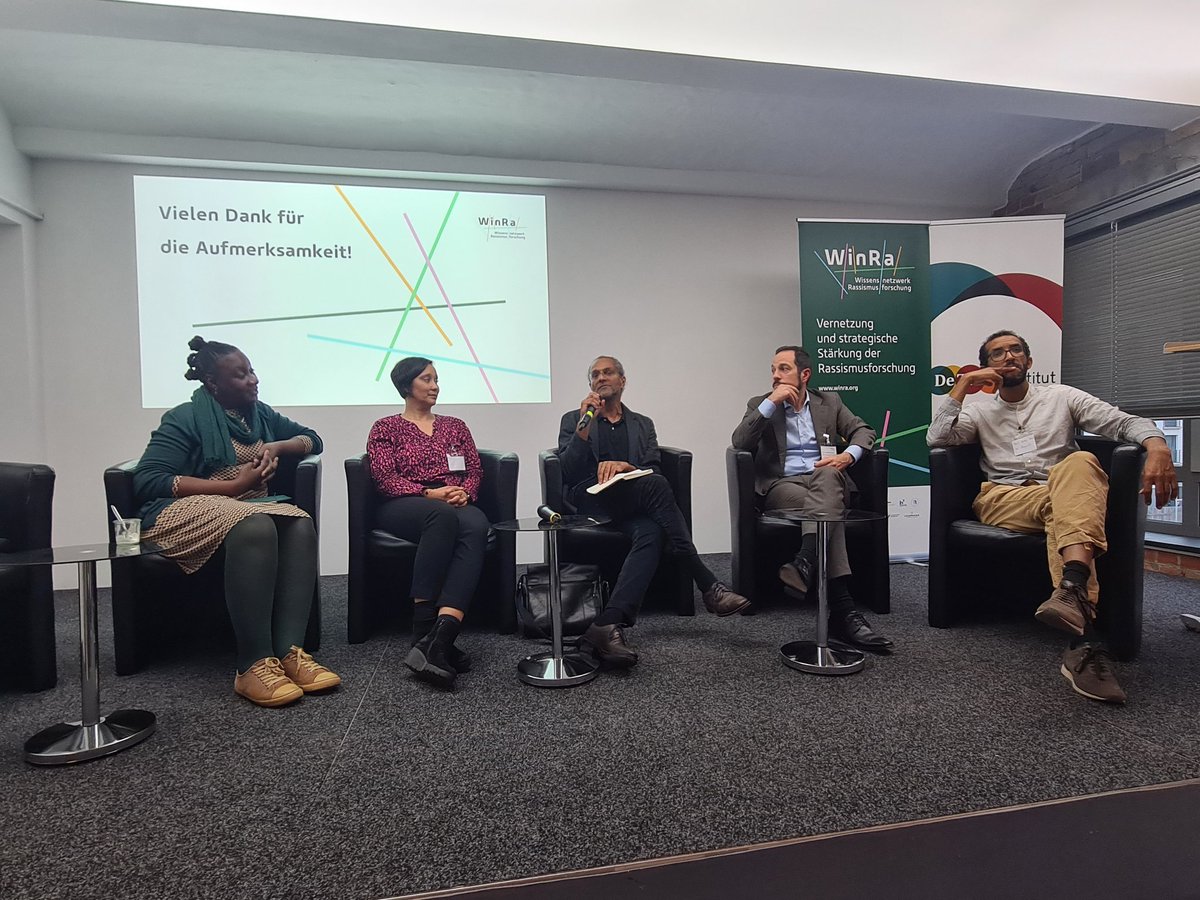 WinRa___'s tweet photo. Nach 2 intensiven Tagen #WinRa-Auftaktkonferenz blicken wir voller Dankbarkeit auf spannende Diskussionen und wichtige Impulse für #Institutionalisierung der #Rassismusforschung zurück. Wir freuen uns auf die kommenden Jahre sowie darauf, dass ihr uns auf diesem Weg begleitet. https://t.co/LkQbt6n3r8