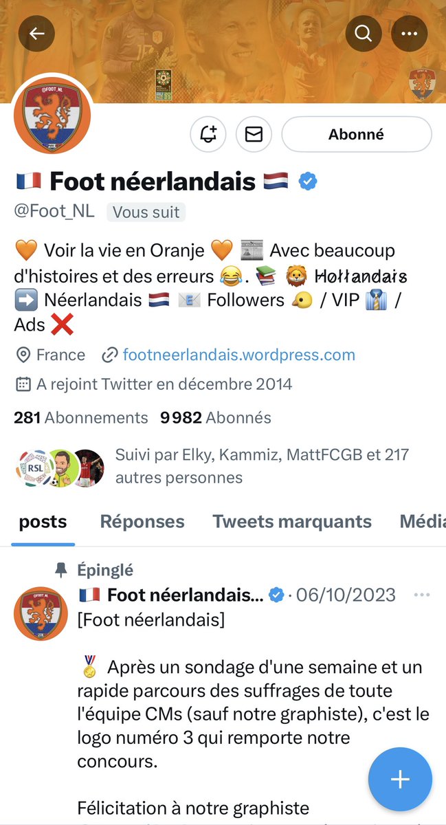 Allez et si en cette soirée de Pays-Bas vs France on donnait les 10K à @Foot_NL ? 🙌🏼