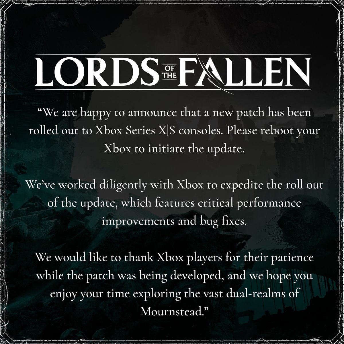 LORDS OF THE FALLEN tweet media