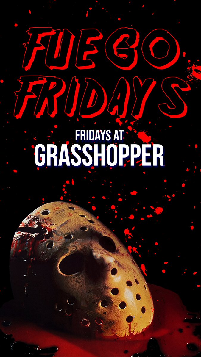 It's Fuego Friday! Spend the day at Grasshopper for Friday the 13th 🐈‍⬛ #ChulaVista