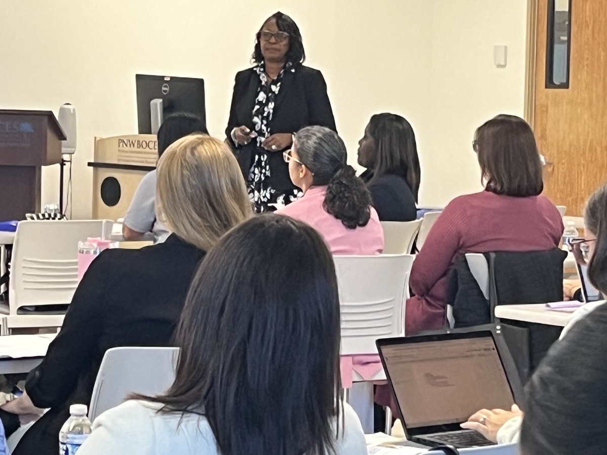 pnwboces's tweet photo. Dr. Angela White spoke about Courageous Conversations at today's Regional AP Institute. "We have to stay engaged, speak our truth, and experience discomfort," she said. #CELGrowsLeaders #APInstitute23 https://t.co/OluTbuJ2pX