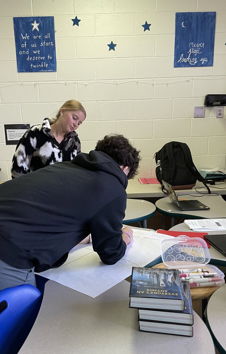 THS_DRoach's tweet photo. Collaborative Posters on Informative Reporting!  #QTEL @TuscaroraHS @sugee27 @DrHarris2019 @Principal0821 https://t.co/o8JrN535cU