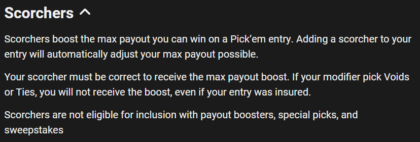 @UnderdogFantasy I'm sorry what is this about max payout on an insured entry being 500? I can bet 100 and only make 500 on a 5 pick because it's insured? There's nothing about this in the rules and it even shows it should have paid 615. Unacceptable. underdogfantasy.com/rules/pick-em