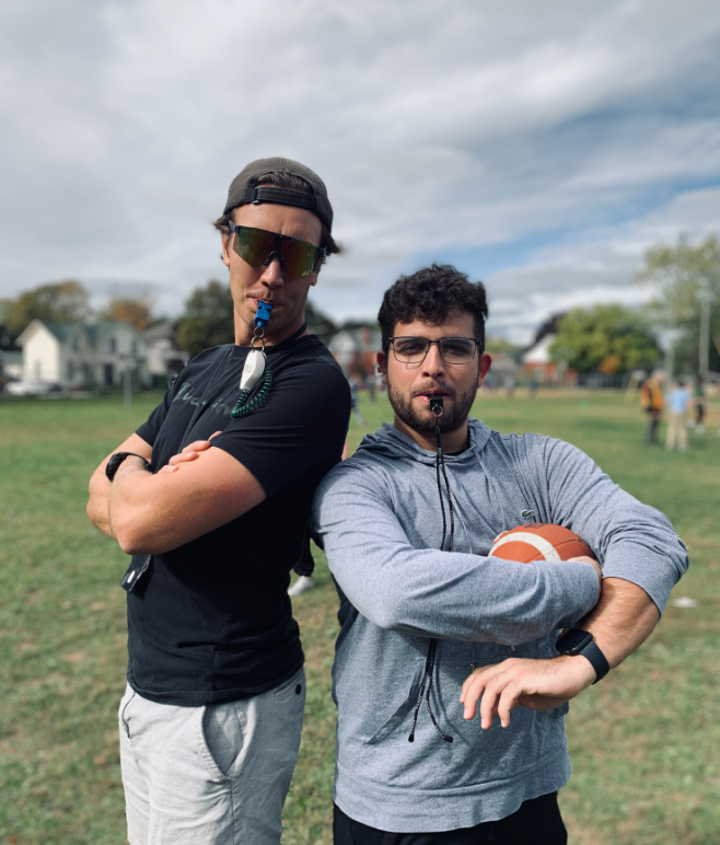 Thanks again to Mr. Brown and Mr. Gil for refereeing all of our Football games this season! We couldn't have done it without you!🏈