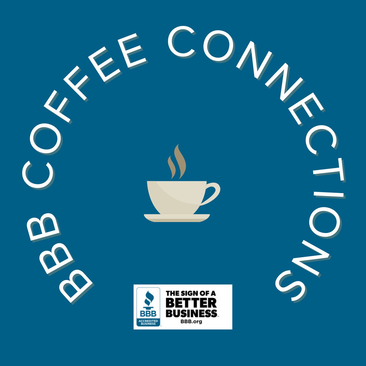 The next BBB Coffee Connections is on Thursday, October 19 from 7:30 to 9 am at Traveller's House-Boomertown. Get connected with BBB Accredited Business owners and BBB Springfield Regional Director, Pamela Hernandez, and enjoy some great networking.