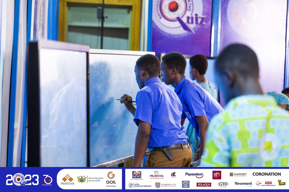 NSMQGhana's tweet image. KUMAPLEY

End of Contest: 

PRESEC, Legon: 60pts   
Konongo Odumase SHS: 41pts  
Kumasi Wesley Girls’ SHS: 6pts 

#NSMQ2023 #NSMQ30 #NSMQOneEight #Primetime