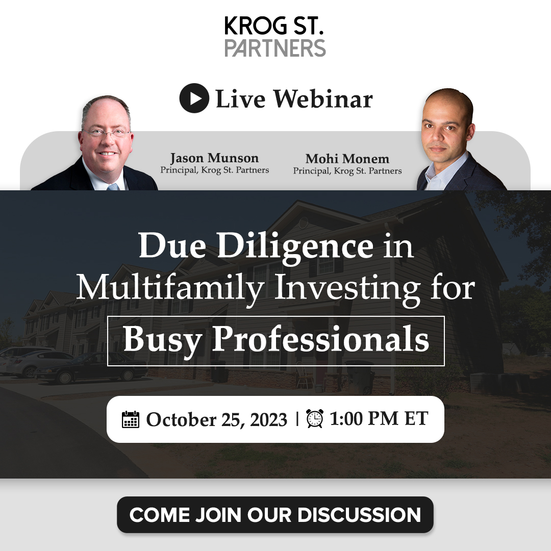 krogstpartners's tweet photo. Live Webinar on Due Diligence in  Multifamily Investing for Busy Professionals

Register now: https://t.co/prOKG6vp8Q
Join us on October 25, 2023 at 1:00 PM ET!

#RealEstateInvesting #MultifamilyInvesting #DueDiligence https://t.co/D5MWJAkDPO