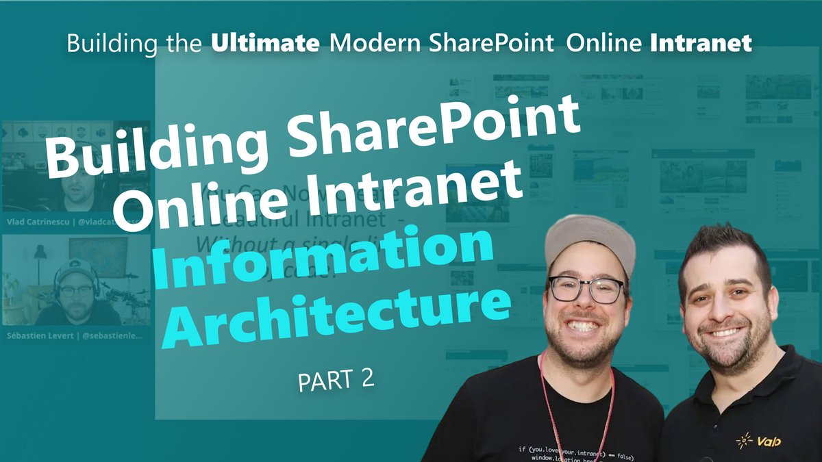 Building #SharePoint Online #Intranet #InformationArchitecture

Watch here 🔗 bit.ly/45vKrWg