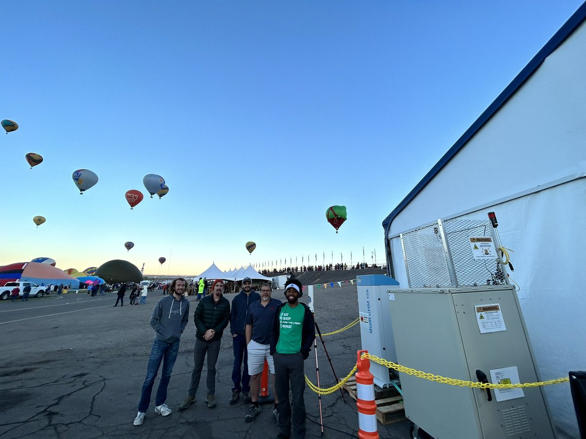 Balloon Fiesta Crew! 

We deployed our SMOL ozone lidar and other ozone sensors to Albuquerque to show the public the all the fascinating research we’ve done over the last few years. 

We will also host some ozone sensors on several balloons!
