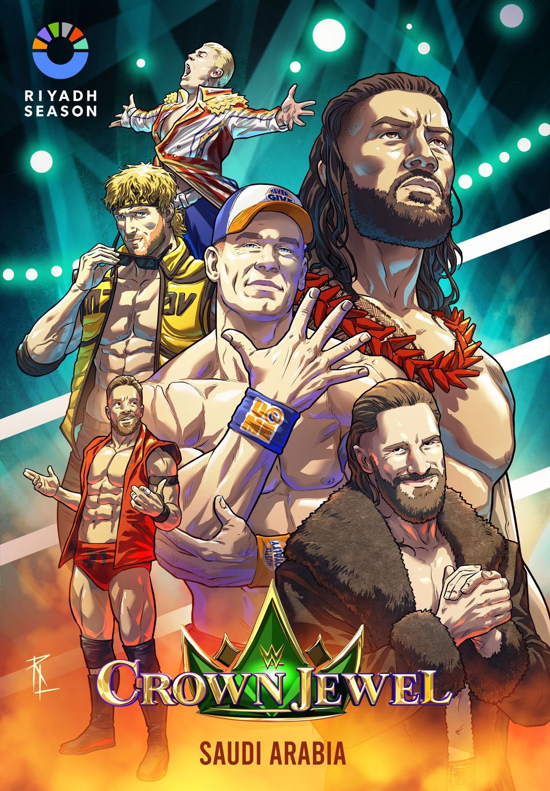 Voici le poster de WWE Crown Jewel 2023 CatchNewz
