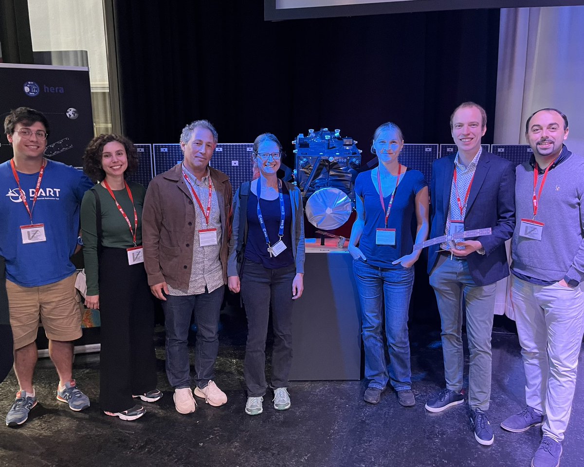 cemberksenel's tweet photo. The final day of #Hera Community Workshop was today at ESTEC, Netherlands. Insightful sessions and discussions on the science and progress of Hera near-Earth binary asteroid system mission by #ESA 🛰️, launching in 2024 🚀☄️
#FWOVlaanderen #ORB_KSB #AMGC_VUB #planetaryscience https://t.co/ZCDPbuCOi3