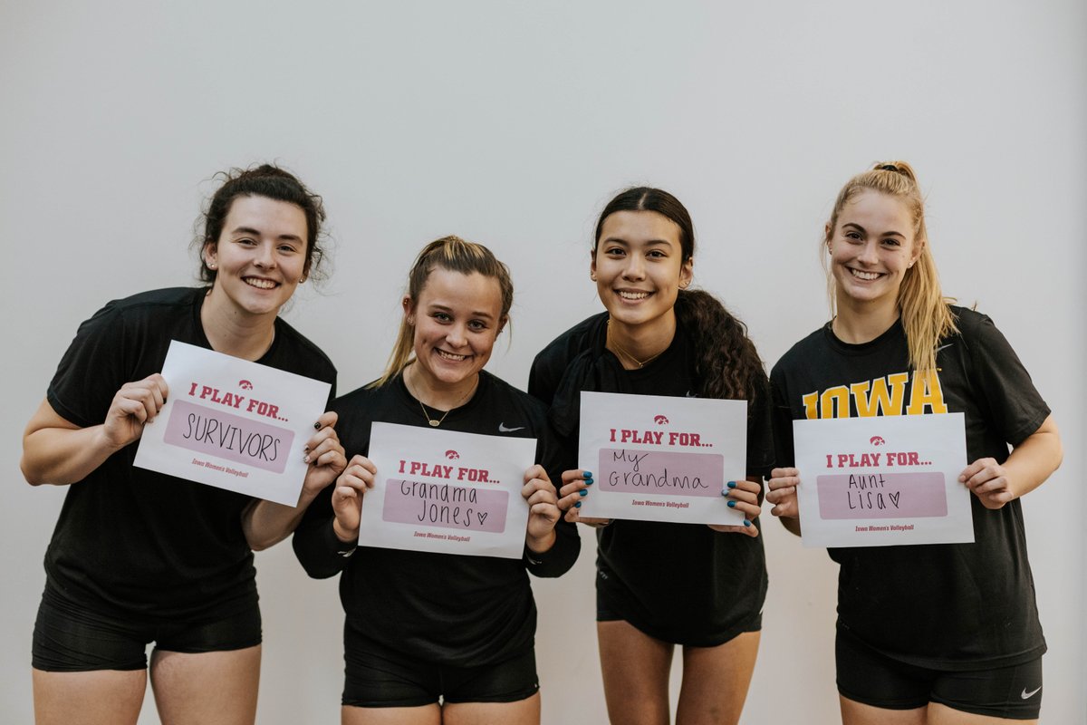 IowaVolleyball's tweet photo. 𝗪𝗲 𝗣𝗹𝗮𝘆 𝗙𝗼𝗿... 💗

#Hawkeyes https://t.co/KShg27KddL