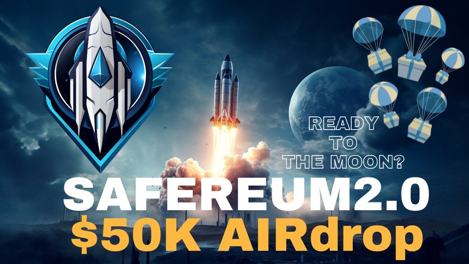 AirdropStario's tweet photo. 💧 SAFEREUM 2.0 Airdrop💧

📍 Audit, KYC, SAFU

🏆 Task: ➕ 5 Million SAFEREUM2.0 (~$12.5) for 2000 random participants each

👨‍👩‍👧 Referral: ➕ 10 Billion SAFEREUM2.0 (~$25,000) for top 200 referrers

🔛 Airdrop Link & Information: https://t.co/N3TwLvwLpy

#Airdrop #Bitcoin #SAFEREUM20 #Airdropstario