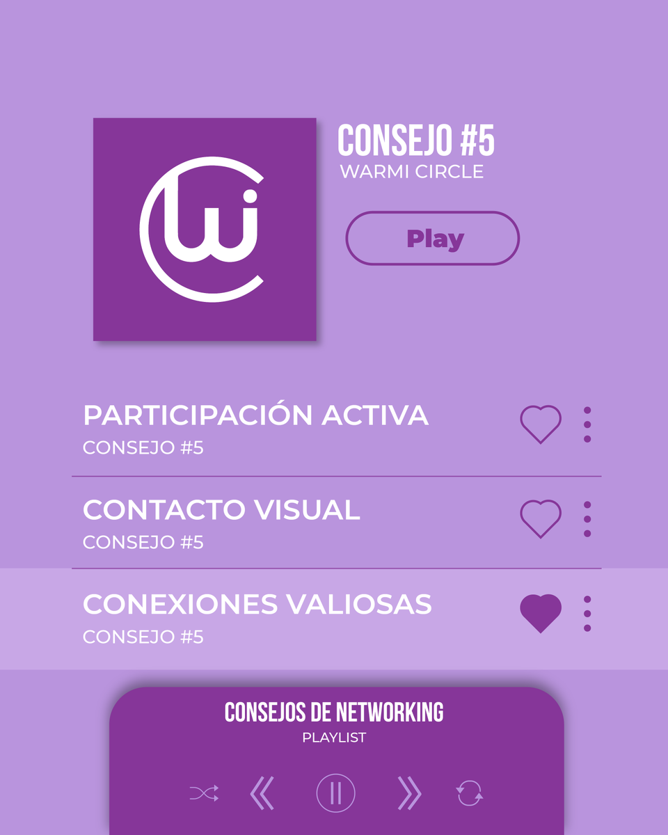 Warmicircle's tweet photo. Consejo #5 "¡Aprovecha al Máximo las Sesiones y Talleres del Evento! 💼🌟
En el mundo del networking, la acción es la clave. 🌟
Se trata de construir relaciones auténticas y significativas. 💫
#Warmicircle #warmisocial #tipsnetworking  #SemanaWarmiSocial #NetworkingConEstilo https://t.co/rxzaFTBEJv