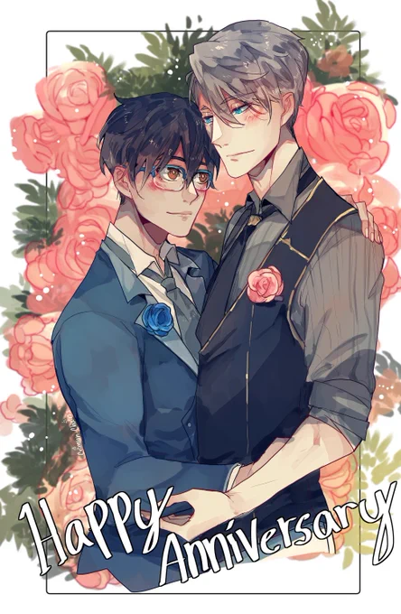 Happy (Late) Anniversary to the anime that literally changed my life <3Rewatched it with friends!#YurionIce 