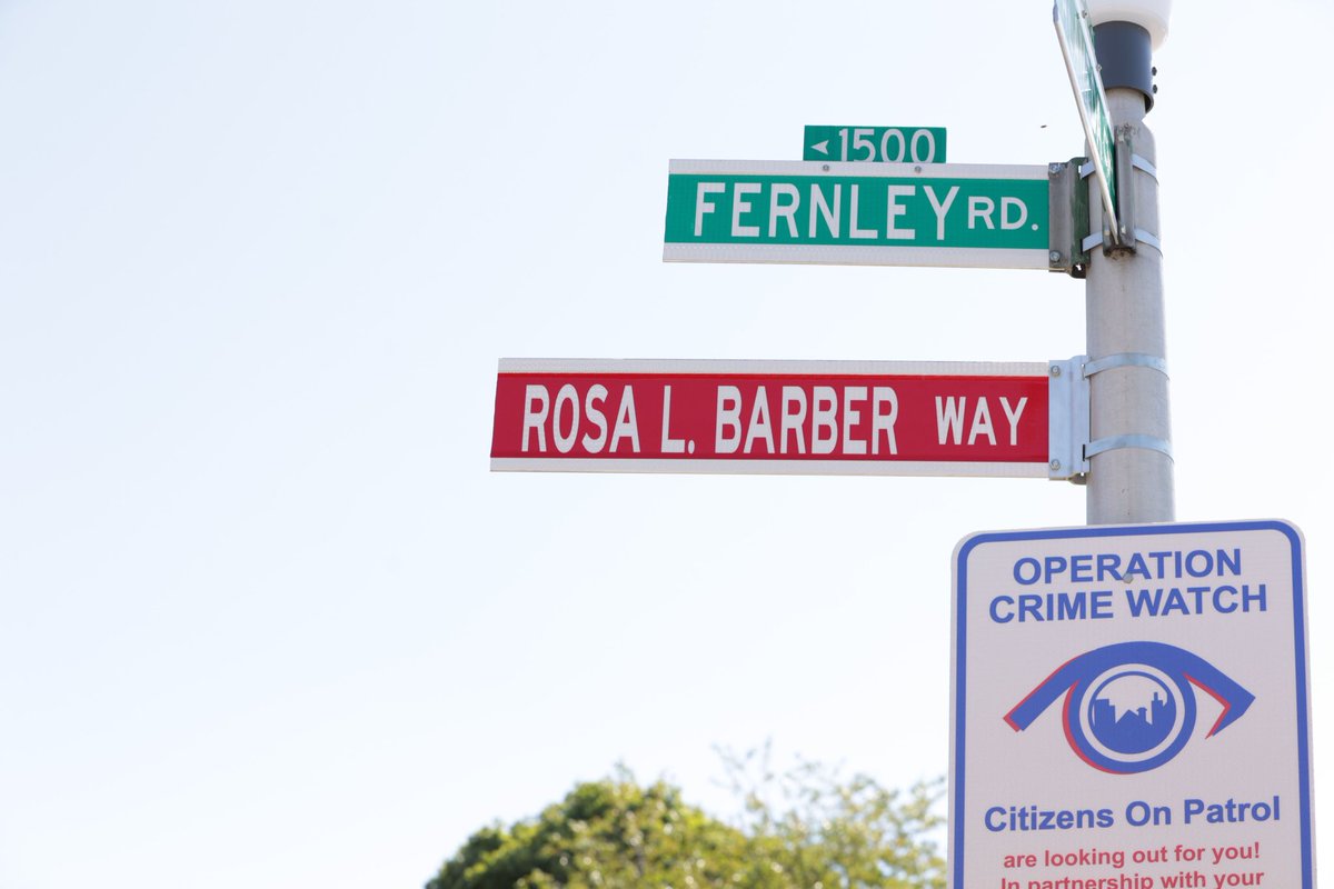 Honored to stand alongside fellow elected officials, dedicated #community leaders, and cherished families in #Northeast #Baltimore as we celebrated the much-deserved street naming for Mother Rosa L. Barber. 

#CommunityLegacy #CommunityFocused #NortheastBaltimore #StreetNaming