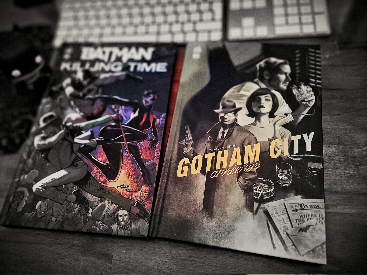 computer_slave's tweet photo. Arrivage #comics du weekend : 

- #Batman Killing Time
@tomking_tk @marquezcomicart 

- #Gotham City : Année Un
@tomking_tk #philhester https://t.co/aQICItUsTg