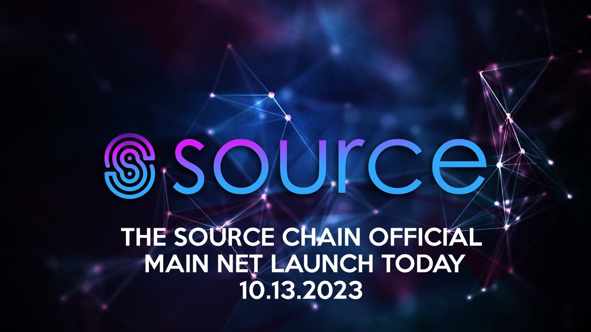 SourceProtocol_'s tweet image. SOURCE is proud to announce its highly anticipated layer 1 blockchain #Sourcechain launch today! This groundbreaking #blockchain platform is set to revolutionize the landscape of enterprise adoption and #web3 development/applications with its innovative features and capabilities.