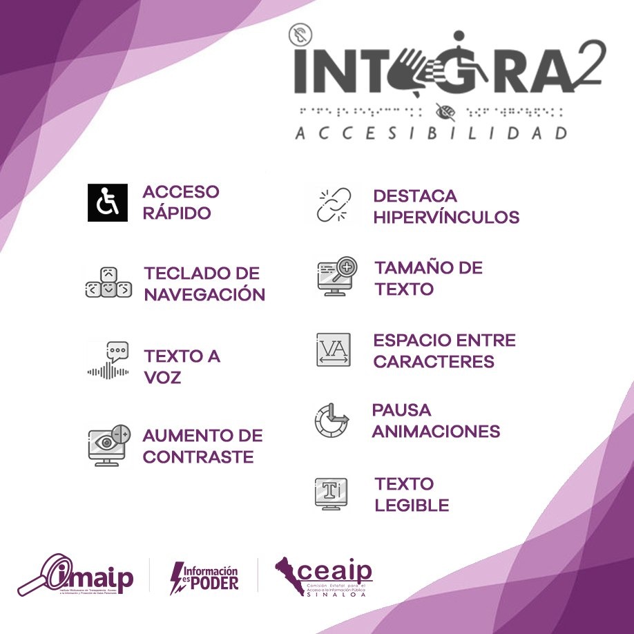 IMAIP_oficial's tweet image. 📢🧏🏾‍♀️👨🏾‍🦯🦻🏾El sistema de accesibilidad web "INTEGRA-2" ya está disponible de manera gratuita para los Sujetos Obligados de #Michoacán, ¡Solicítalo con nosotros!
🔎Conoce más de #Integra2:  🔗integra2.ceaipsinaloa.org.mx