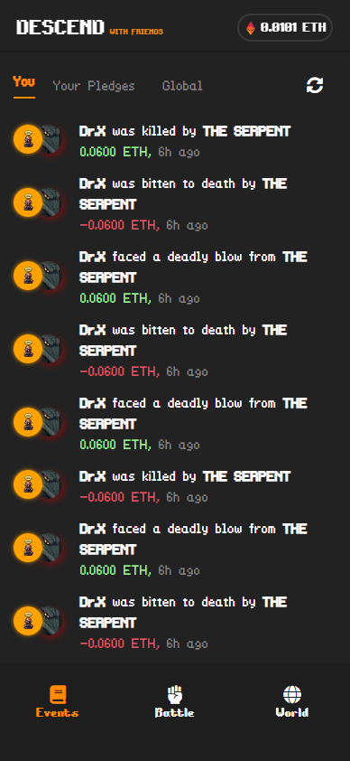 Friend.Tech has taken the spotlight and for good reason, socialfi is needed

𝗗𝗲𝘀𝗰𝗲𝗻𝗱: 𝗪𝗶𝘁𝗵 𝗙𝗿𝗶𝗲𝗻𝗱𝘀

Descend's first Onchain Gaming Product, which is on @BuildOnBase and via Mobile/Web

Invite codes will be released in our Discord next week 🤝