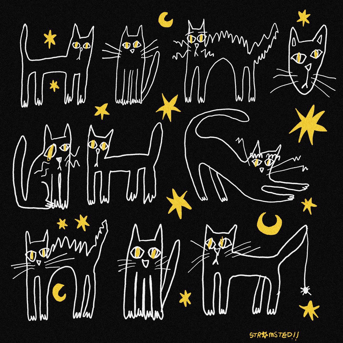 strmstd's tweet image. viernes 13 cuiden a los gatitos negros