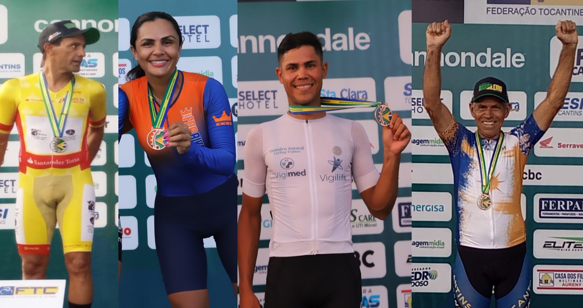 jornaltocantins's tweet photo. #aberto Tocantins conquista 4 medalhas de contrarrelógio do Brasileiro de Ciclismo Master. Evandro Amaral, Adalcirley Silva, Jorleane Cunha e Lázaro Silva faturaram três medalhas de bronze e uma de prata na prova de velocidade disputada nesta sexta-feira
https://t.co/qFw7O5jKFU https://t.co/09Nf7WQ3dU
