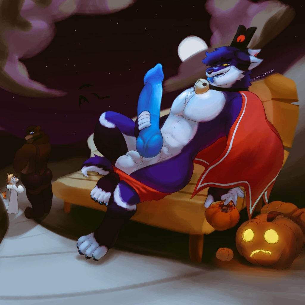 La discreción puede esperar 🌆🎃✨
(Comisión para:  <a href="/SitkuThepup/">Sitku TLW</a> )
.

.

#furry #furryart #art #draw #dibujo #digital #Halloween #nsfw #CultoftheLamb