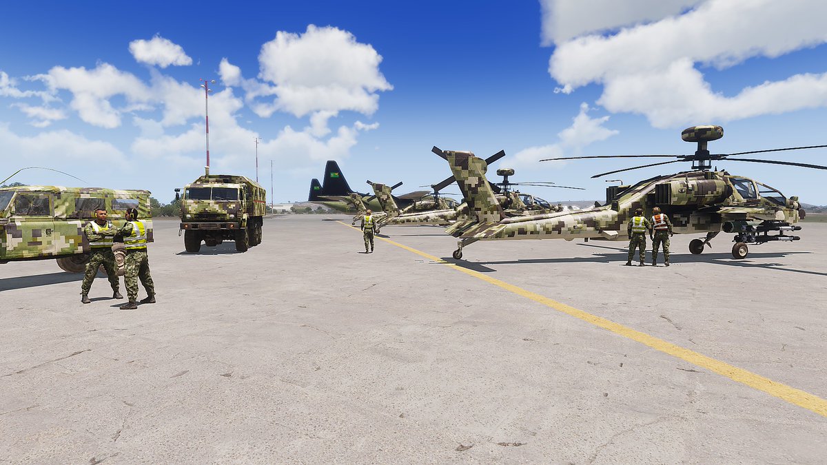 AltisDefence's tweet image. Our arsenal got some new birds and will replace the old Mi-24s in our current inventory.

#arma3