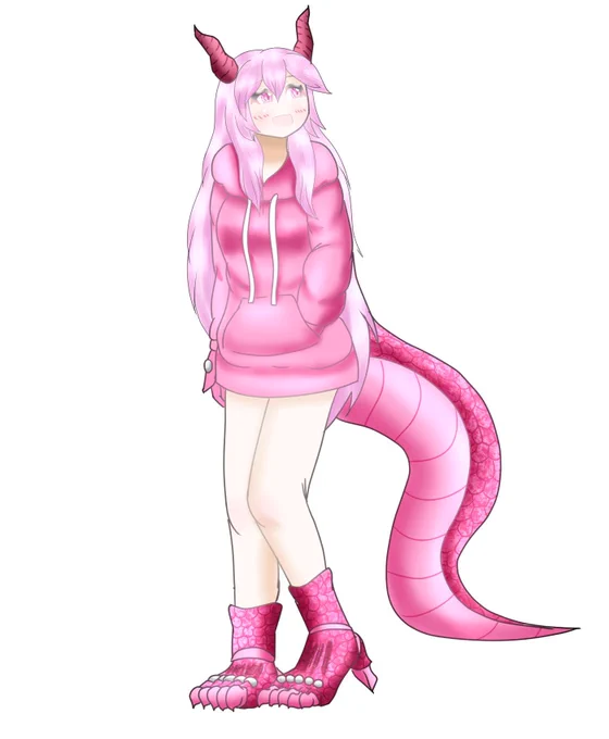 おはよーん!ずんださんのオリキャラちゃんを描いたのよー!(足は想像で描いた 
