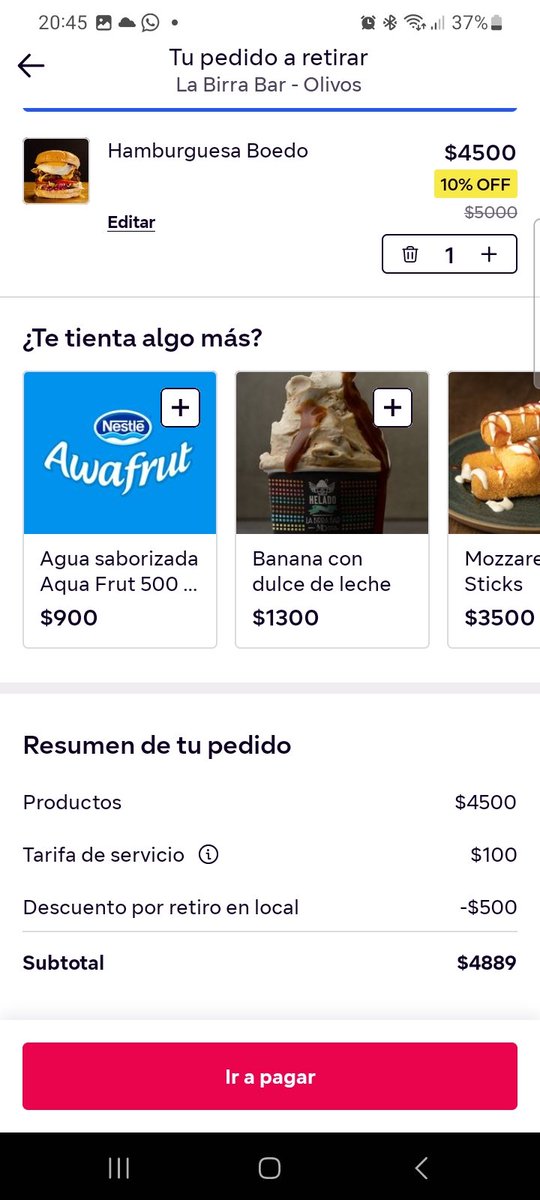 juaniimarcos's tweet photo. Che @pedidosya me explican esta cuenta por favor? No estaria entendiendo https://t.co/much1QGYo3
