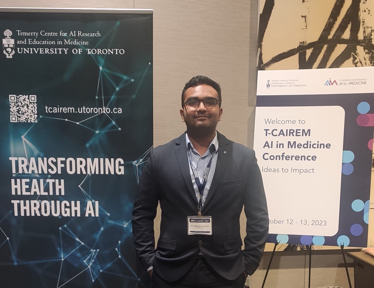 Raj Krishnan V (@raj_krishnan_v) on Twitter photo Had a great time presenting our work on "Clinical Outcome Prediction: Evaluating Quantization of Large Language Models" at the T-CAIREM AI in Medicine Conference.
Thanks to <a href="/UofT_TCAIREM/">Temerty Centre for AI in Medicine (T-CAIREM)</a> Had a great time presenting our work on "Clinical Outcome Prediction: Evaluating Quantization of Large Language Models" at the T-CAIREM AI in Medicine Conference.
Thanks to <a href="/UofT_TCAIREM/">Temerty Centre for AI in Medicine (T-CAIREM)</a>