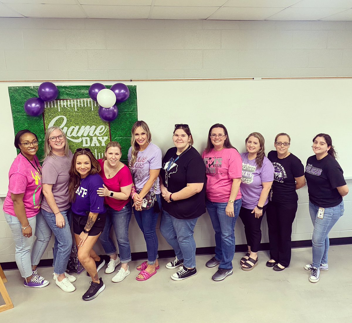 smartmathlady's tweet photo. Teacher appreciation was amazing!! @mrs_junco we are a little extra 🤣 https://t.co/yQQhkgx1gF