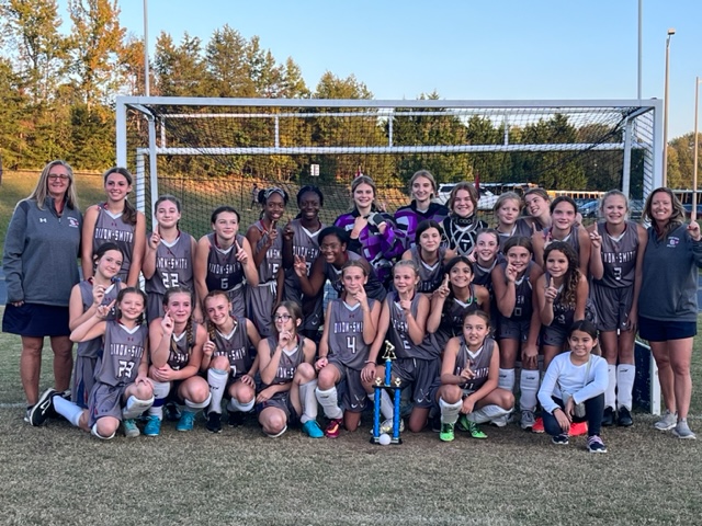 Dixon-Smith Middle School Field Hockey County Champions!!!  Well done players and coaches!  Amazing! #elevatestafford #Staffordcommunity