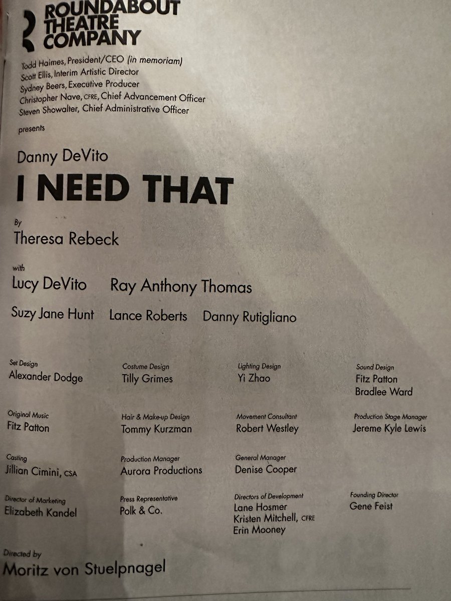 BrigidNYC's tweet photo. I NEED THAT BROADWAY 1st Preview!
#EXCITED! 
#DannyDeVito
#LucyDeVito
#RayAnthonyThomas
#TheresaRebeck playwright
#MoritzVonStuelpnagel director
#INeedThatBroadway https://t.co/NNT8hzGHEx