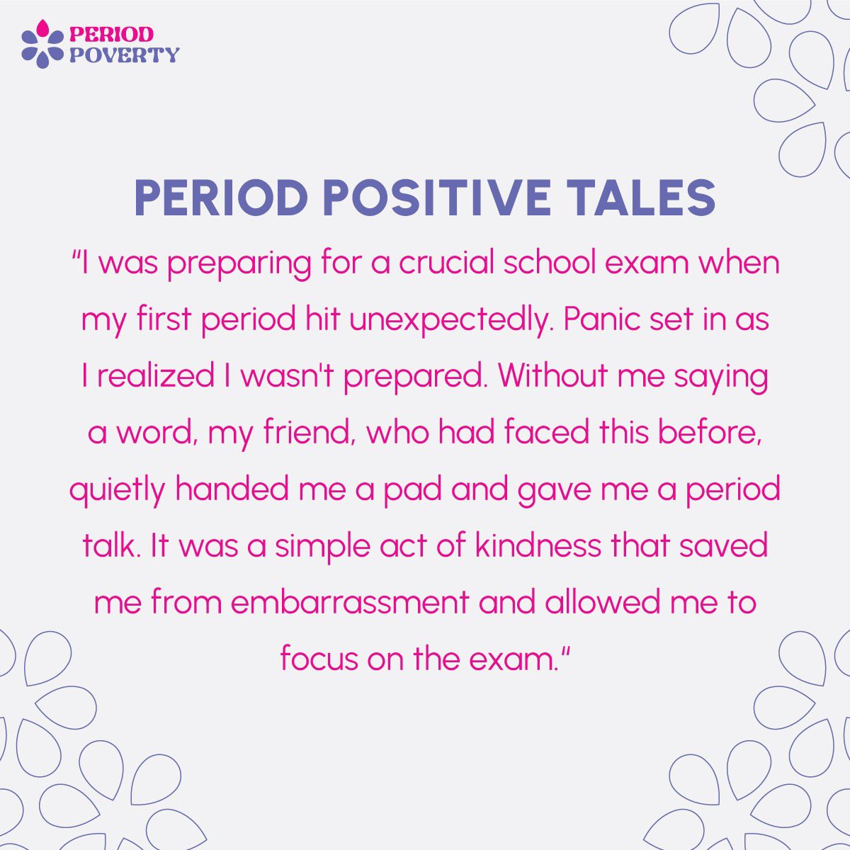 _PeriodPoverty's tweet photo. Let your voice be heard! Share your unique period stories with us, and together, we can create a positive impact, breaking the silence and bridging the gap. 

Every story matters; every experience empowers. 

#PeriodPositiveTales #BreakingTheSilence #EmpowermentThroughStories https://t.co/eM0SDjsSjJ