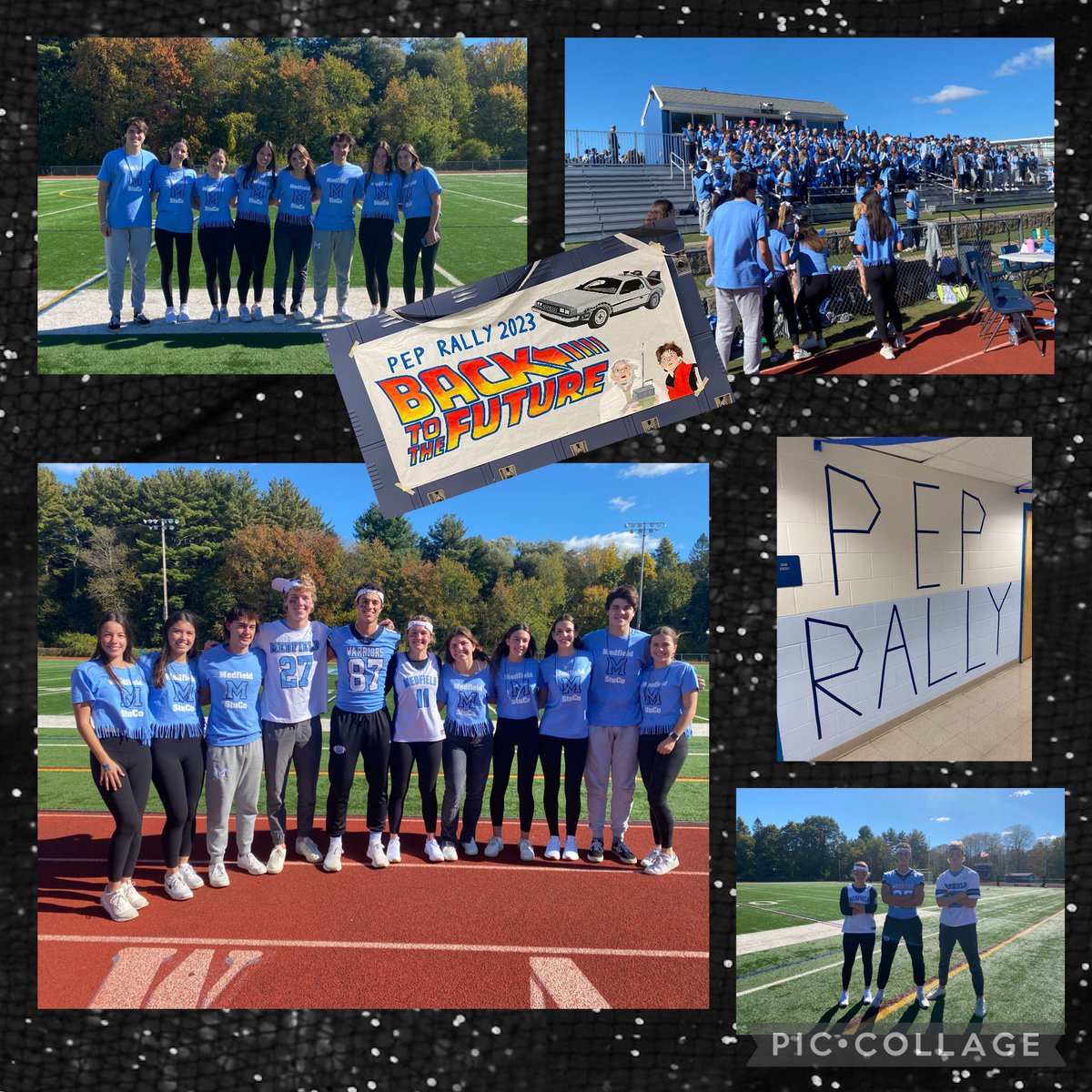 Nice work today, @MedStuCo 📣 You might have had me worried, but you pulled it off! #backtothefuture #peprally2023 #medfieldps