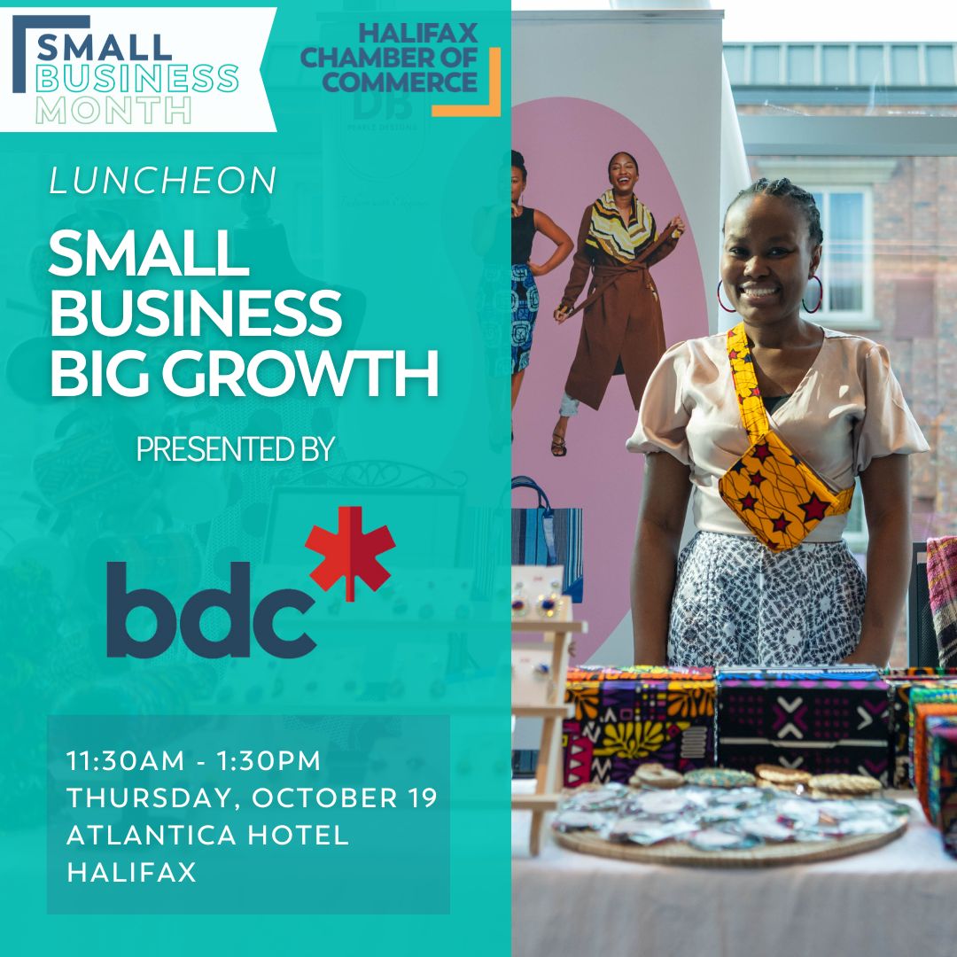 Join us and our friends at the <a href="/halifaxchamber/">Halifax Chamber</a> for their Small Business, Big Growth Luncheon on Thursday, October 19 presented by one of our fabulous Rainbow Registered businesses <a href="/bdc_ca/">BDC</a> 🌈 followed by a free Masterclass + Social! We hope to see you there!
