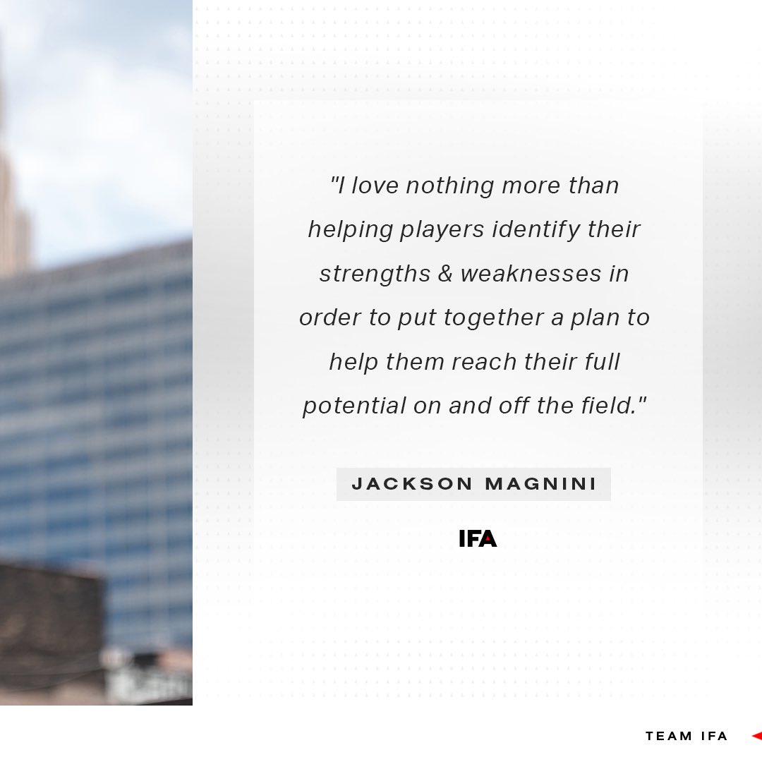 Our guy <a href="/JMags89/">Jackson Magnini</a> is our resident stats expert, food fanatic and experienced contract agent. He may work in football by day but loves to watch soccer (football) in his down time. #TeamIFA