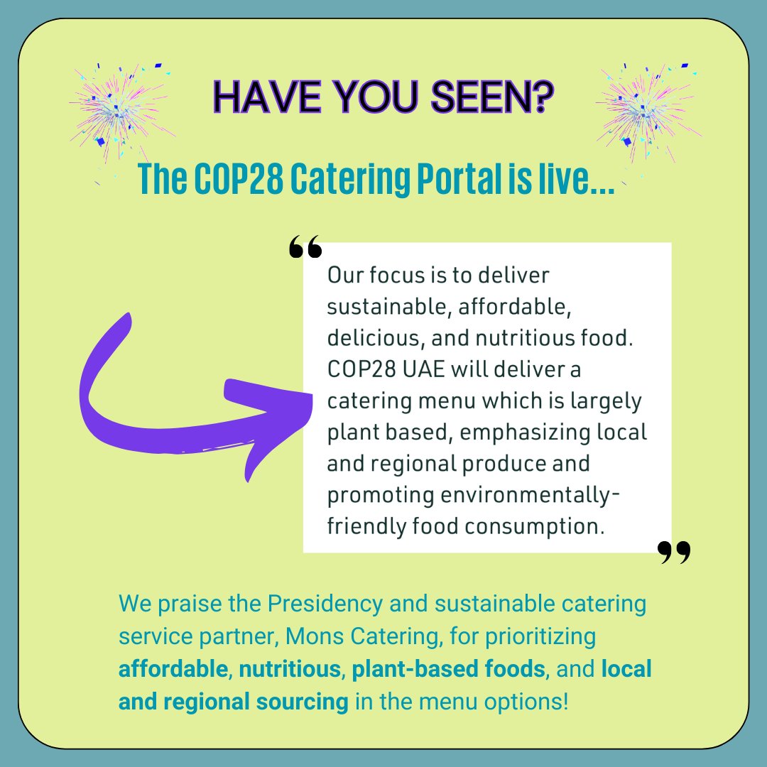 Climate-Friendly Food at COP tweet media