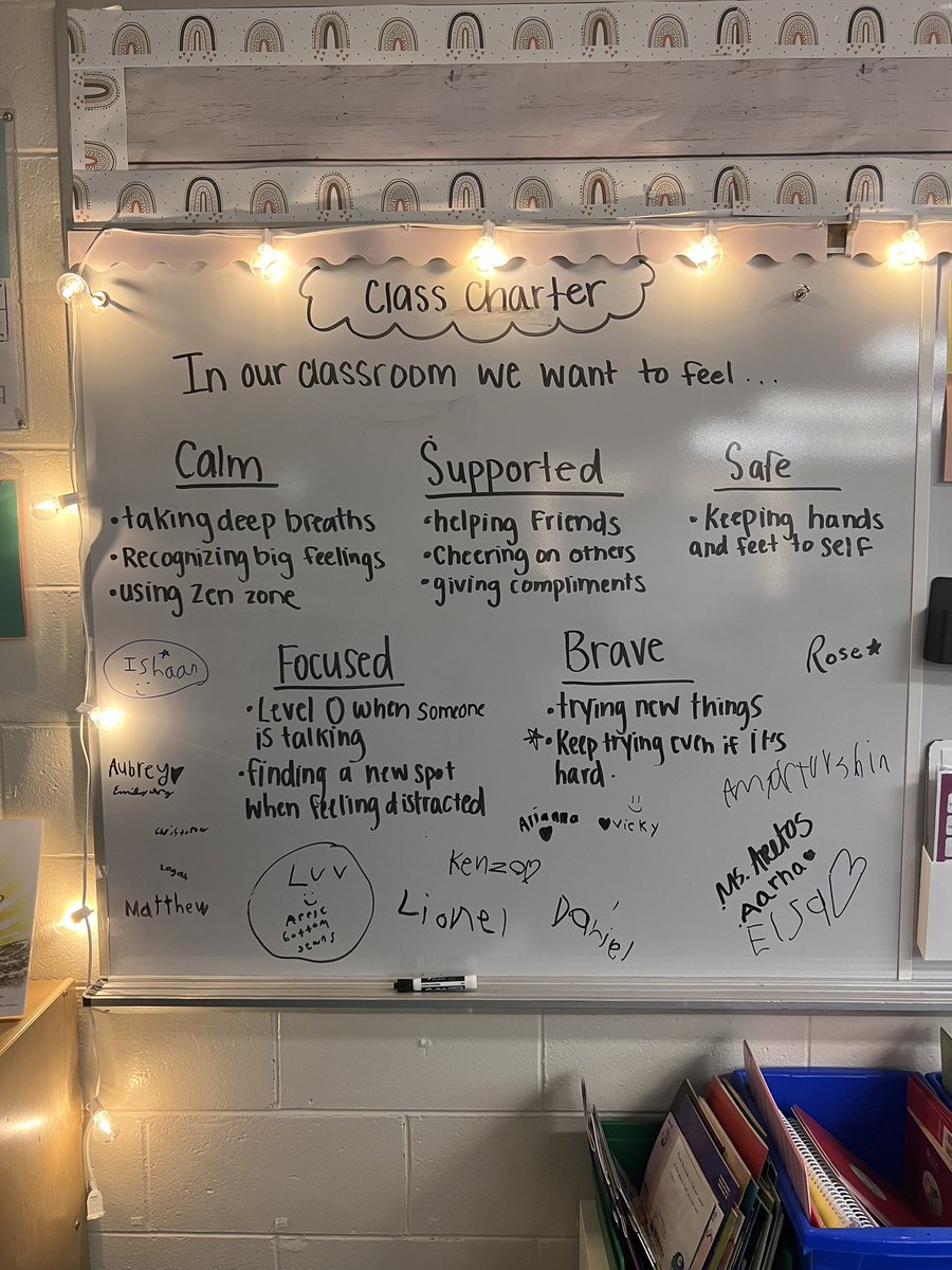 After many great discussions- we created our class charter! If you see us in the hall- ask how we are living out our charter!