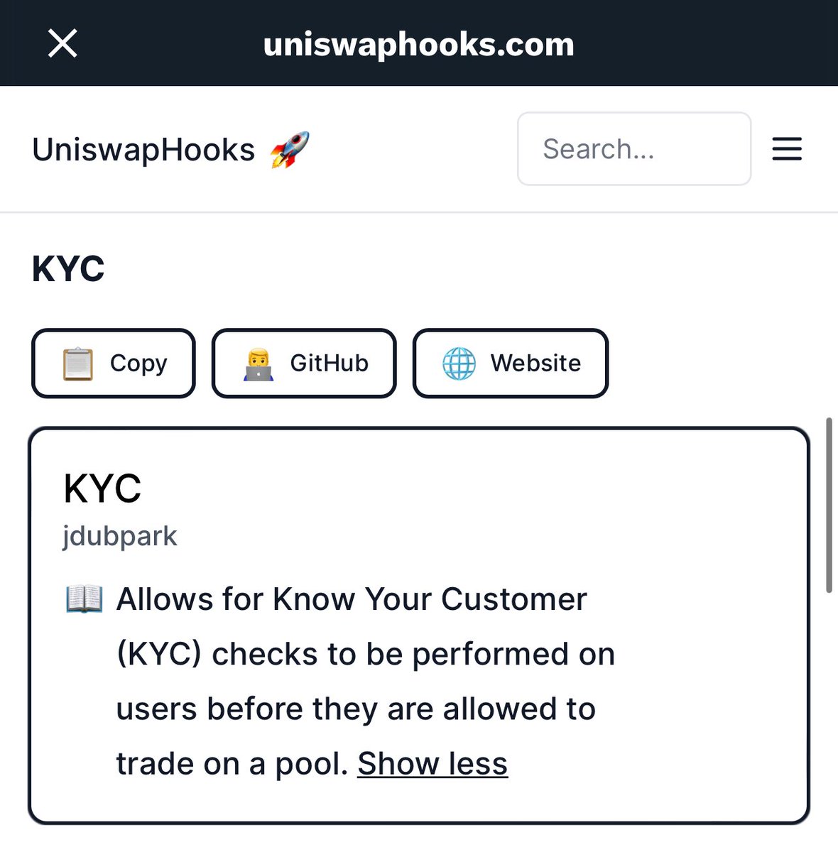 CSBastiat's tweet photo. KYC is coming to Uniswap. https://t.co/OOiIjzVh5y