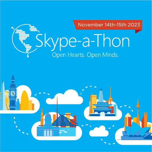 The cat is out of the bag! #skypeathon is coming back! A few of us banded together to bring it back. Looking forward to connecting classes again. Register: forms.microsoft.com/r/Psaa0yzKF5 Please spread the word! @elanaleoni @jmattmiller @aaronmaureredu @samjjordan #MIEExpert (1/2)