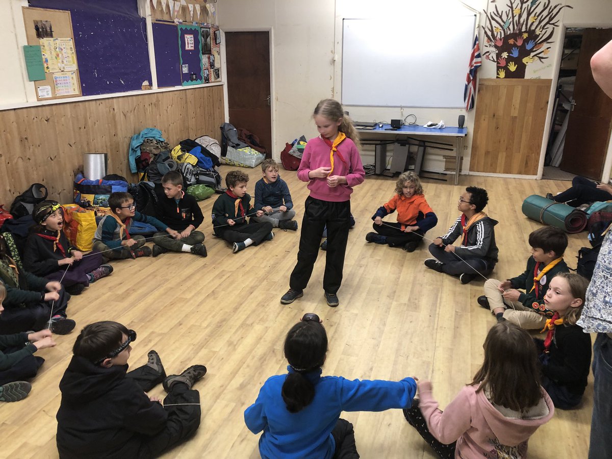 5thhitchin's tweet photo. It’s the Cubs sleepover! One very wet walk later, we’re back in the hut for pizza and games. https://t.co/zonRk4dxnh