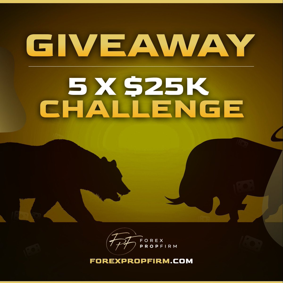 🎁 $125,000 GIVEAWAY ALERT 🎁

5x $25k Challenge Accounts.

1. Follow <a href="/DipoAdepoju/">Dipo Adepoju</a>,  <a href="/fpfdotcom/">ForexPropFirmDotCom</a>, <a href="/ajwadthefalcon/">Ajwad Saleem</a>  
2. Like, ReTweet &amp; Tag 3 Friends
3. Join Telegram t.me/forexpropfirm
 and drop a screenshot. 

⏳Under 72 Hours
#Giveaway  #propfirm