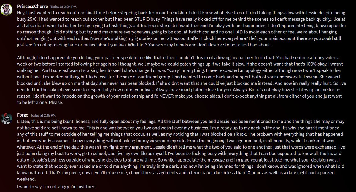The_DaemonForge's tweet photo. Disclaimer: I abhor Drama and spreading it, but this needs to be said. Those who know me knows that I keep myself away from drama, but when problems between two other people drag me in and burn me the most because of it, it all gets aired where the world can see. https://t.co/RszIyov1yO